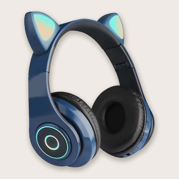 

Беспроводная Bluetooth-гарнитура в форме кошачьего уха, Синий