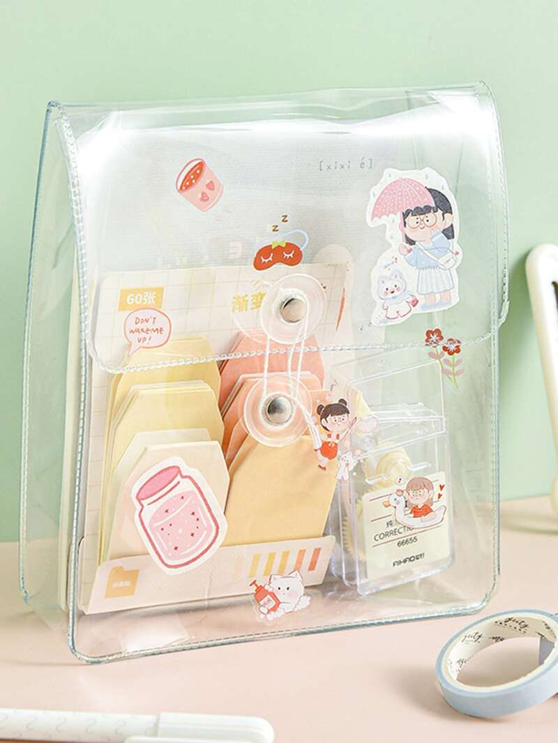 

1pc Clear Pencil Bag