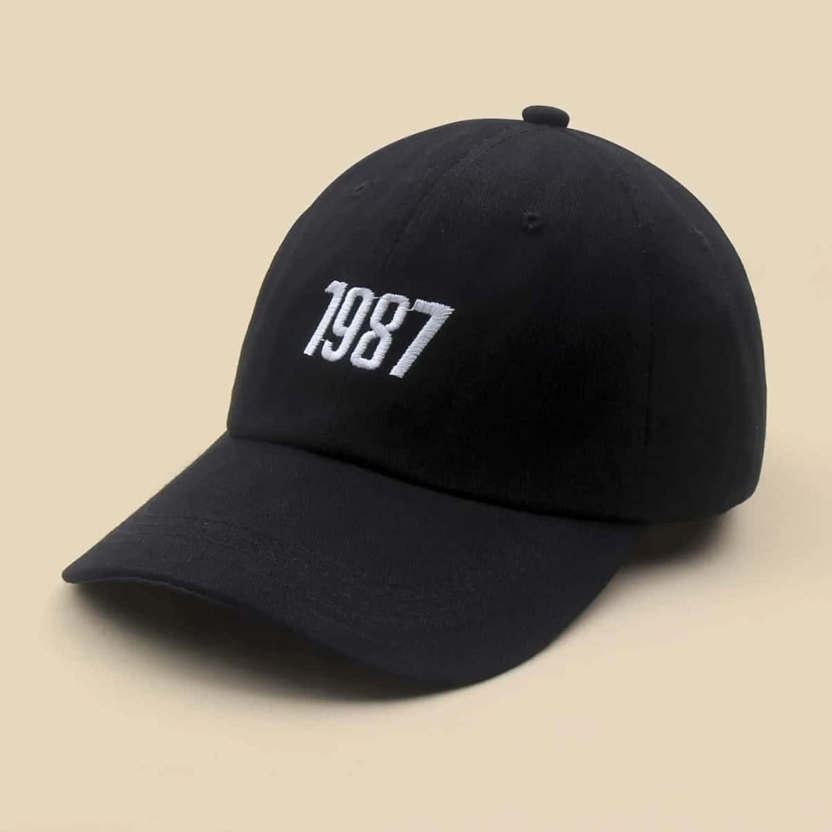 

Guys Letter Graphic Embroidery Baseball Cap, Black