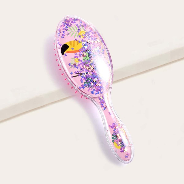 

Cartoon Graphic Hair Brush, Pink