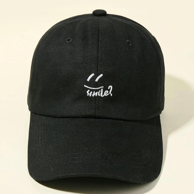 

Guys Graphic Embroidery Baseball Cap, Black