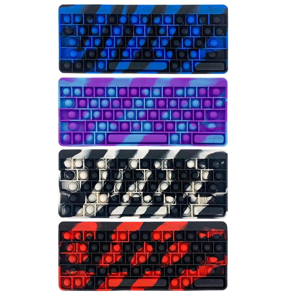 

1pc Keyboard Shaped Random Push Pop Bubble, Multicolor