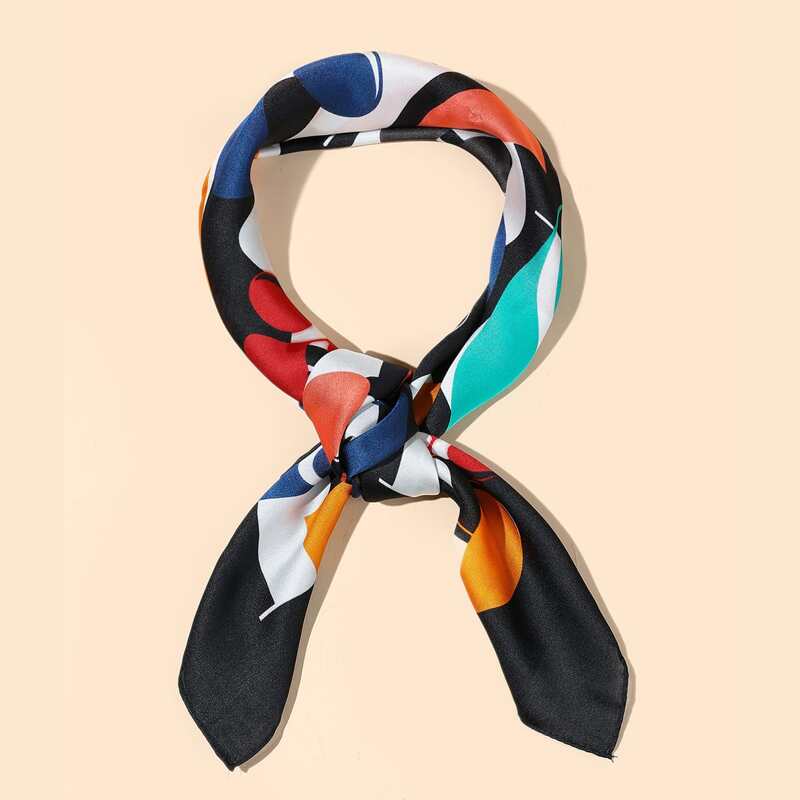 

Letter Graphic Bandana, Black