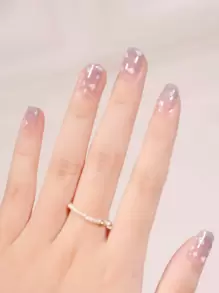 1張漸層美甲貼紙和1入組指甲銼