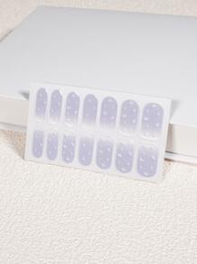 1張漸層美甲貼紙和1入組指甲銼