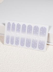 1張漸層美甲貼紙和1入組指甲銼
