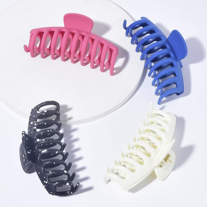 

4pcs Simple Hair Claw Set, Multicolor