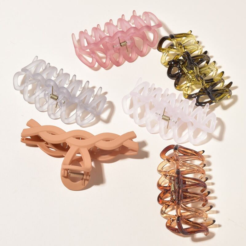 

6pcs Simple Hair Claw Set, Multicolor