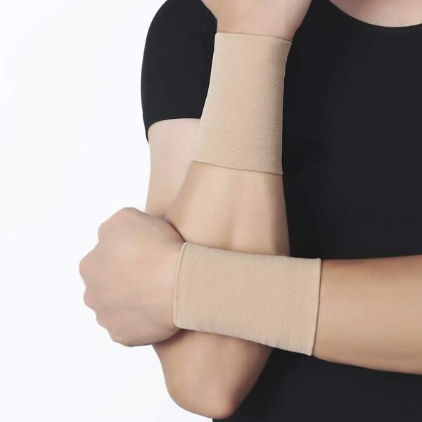 

1pair Sports Wristband, Apricot