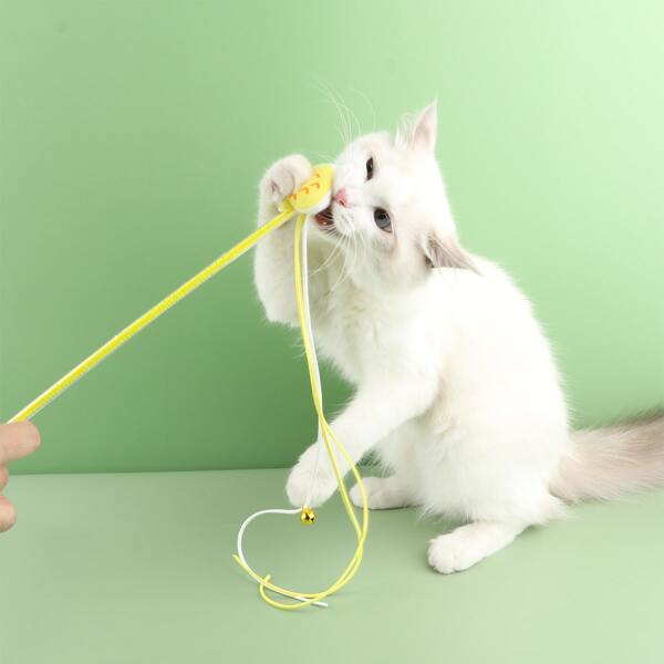 

1pc Fruit Design Cat Teaser Stick, Multicolor