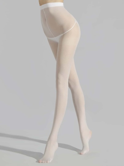 Collants résille unicolore