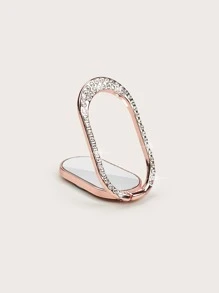 Soporte de aro de celular con diseño de diamante de imitación - Oro rosa - Ver 1