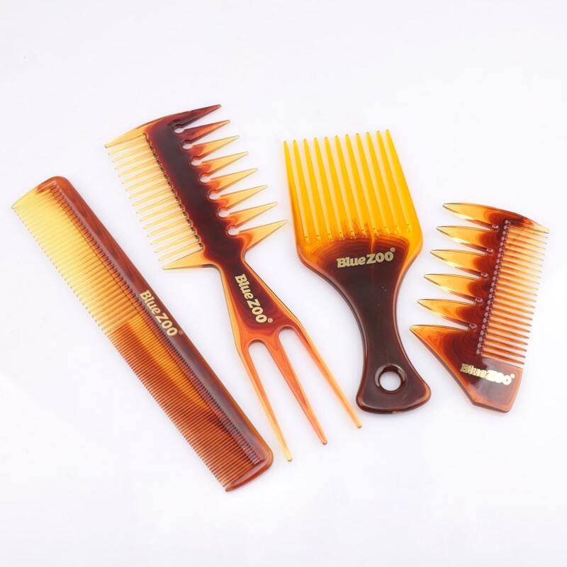 

4pcs Hair Comb Set, Mocha brown
