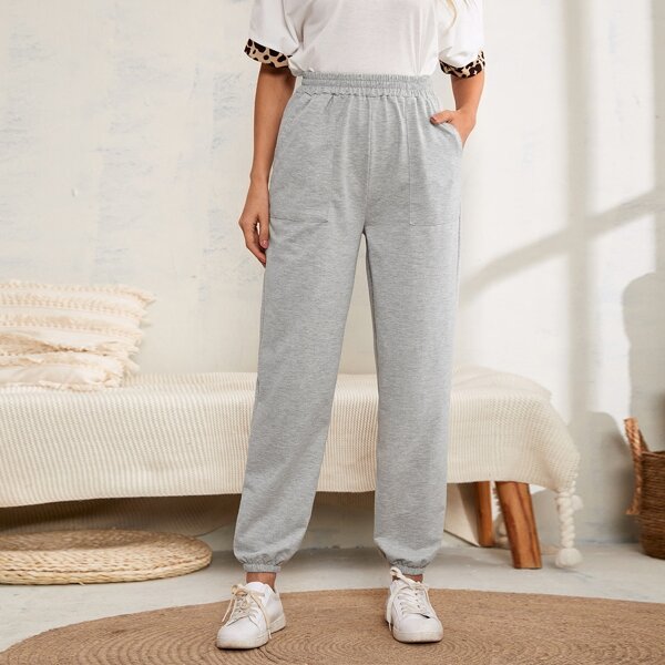 

Slant Pocket Sweatpants, Light grey