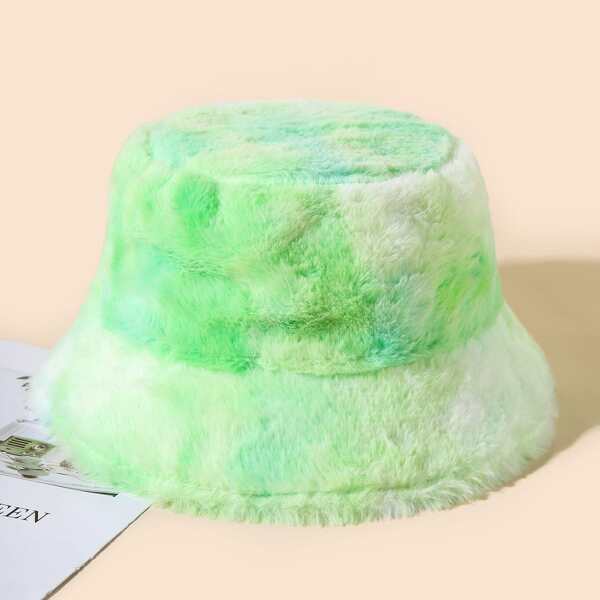 

Fluffy Bucket Hat, Green