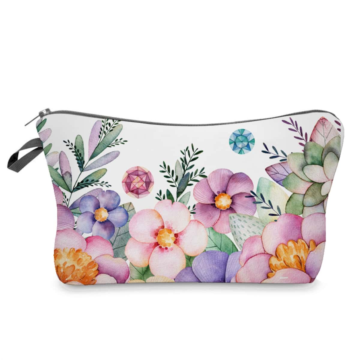 

Floral Zipper Makeup Bag, Multicolor