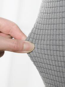 1pc Plain Sofa Back Cushion Cover Without Filler - Grey - View 3