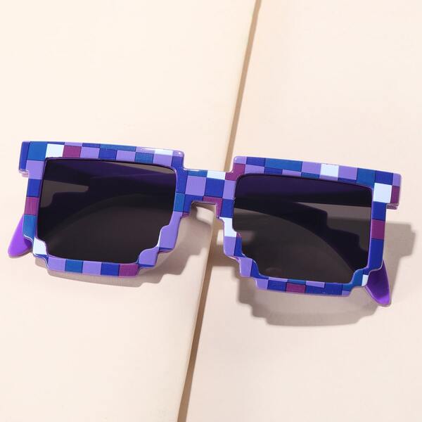 

Kids Plaid Print Sunglasses, Multicolor