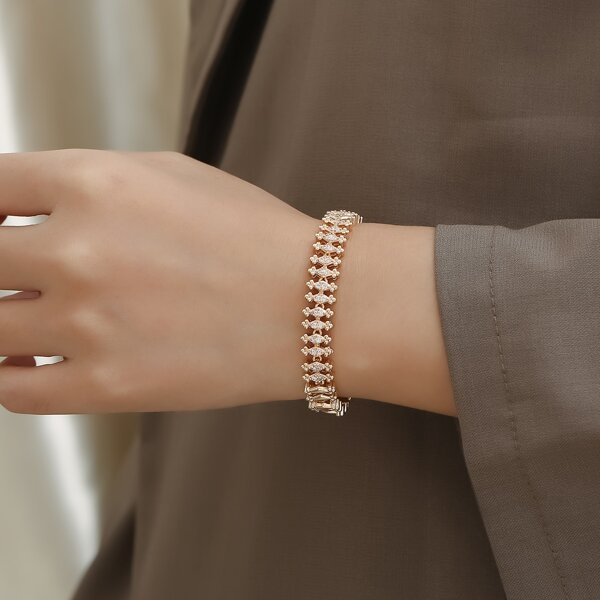 

18K Gold Plated Zircon Bracelet