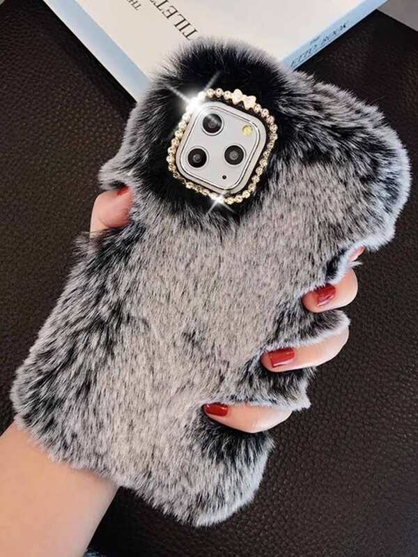 Funda Mullida Con Decoración De Diamantes De Imitación Compatible Con Iphone Compatible Con Iphone 11, Iphone 13, Iphone 14 Pro Max