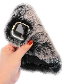 Ốp trang trí bằng kim cương giả tương thích với iPhone Tương thích với iPhone 11,IPhone 13,IPhone 14 Pro Max - Xám - Xem 2