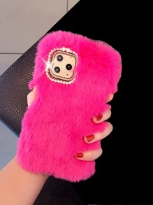 Vỏ điện thoại mịn được trang trí bằng kim cương giả - Màu Hồng Tươi - Xem 2