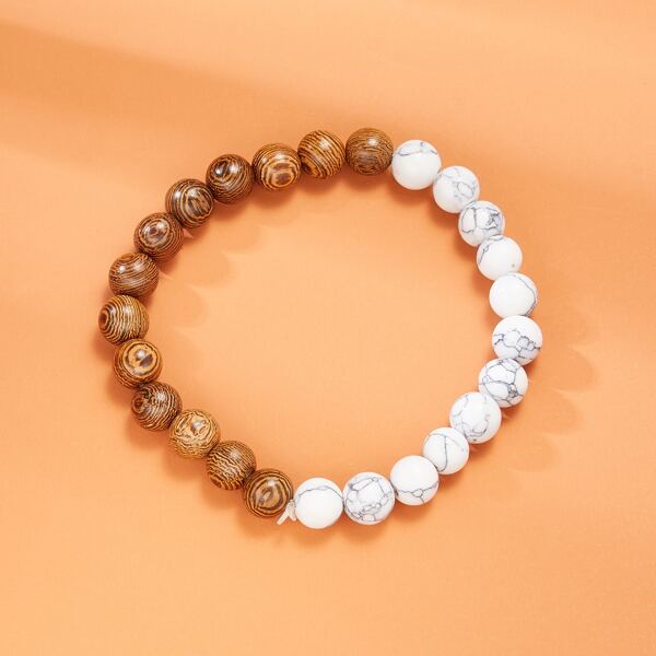 

Round Beaded Bracelet, Multicolor