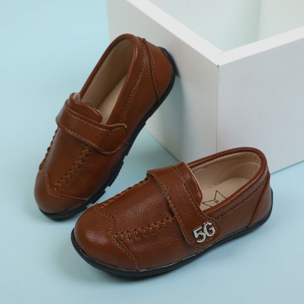 

Toddler Boys Metal Decor Flats, Brown