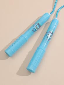 Niños Comba con estampado de dibujos animados asa de aptitud física - Azul - Ver 3