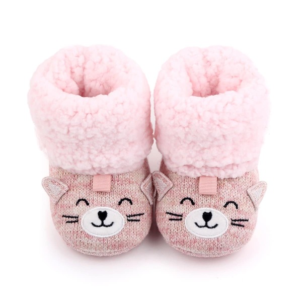 

Baby Cartoon Design Fluffy Boots, Pink