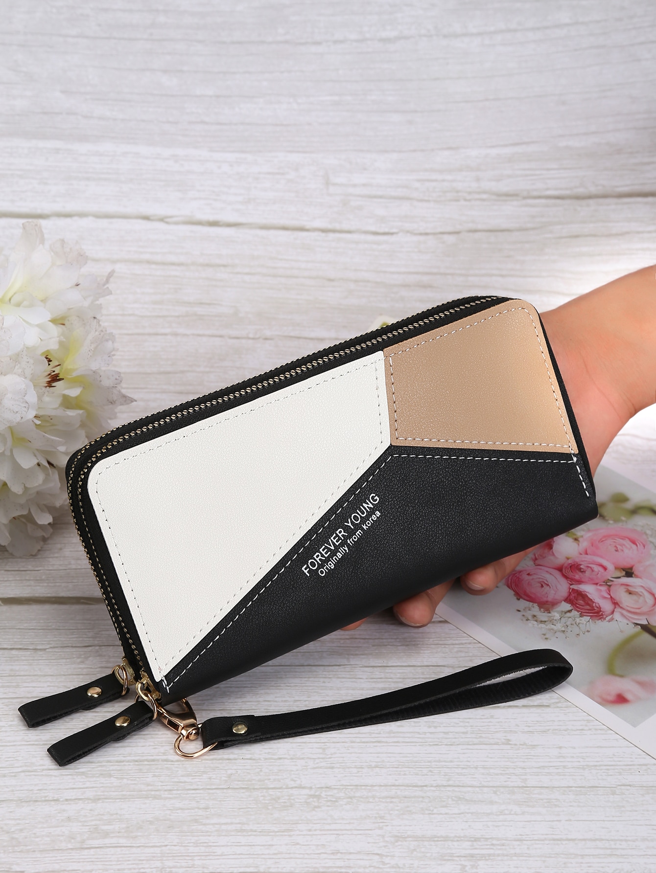 double zip purses