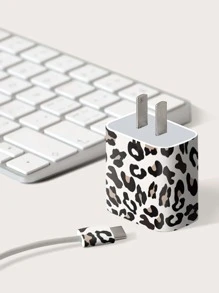 1sheet Leopard Sticker tương thích với đầu sạc - Nhiều màu - Xem 5