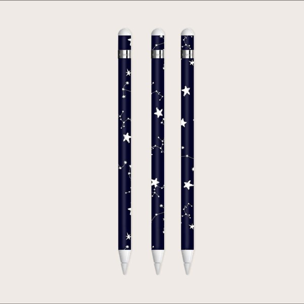 

1 лист наклейка для Apple Pencil 1st с узором звезды, Многоцветный