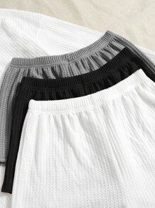 Bộ giản dị Gân đan màu trơn Giải trí - Nhiều màu - Xem 4