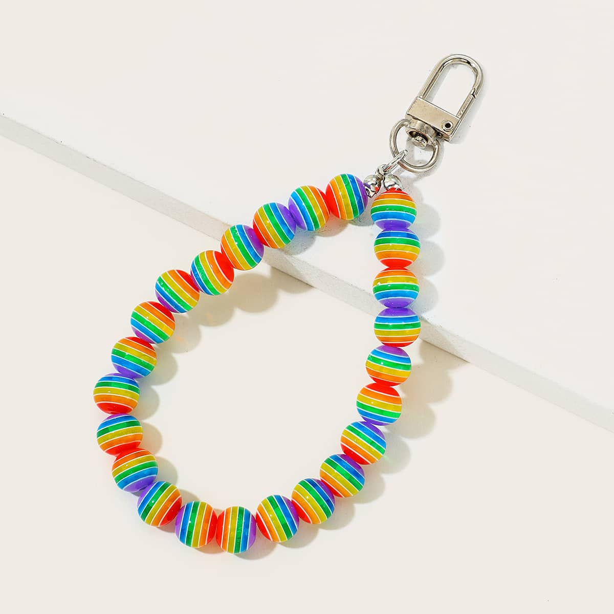 

Colorful Ball Beaded Bag Charm, Multicolor