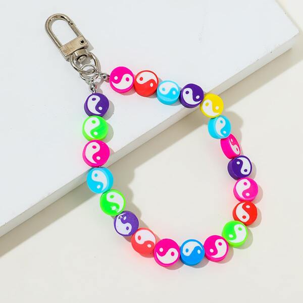 

Tai Chi Circle Design Bag Charm, Multicolor