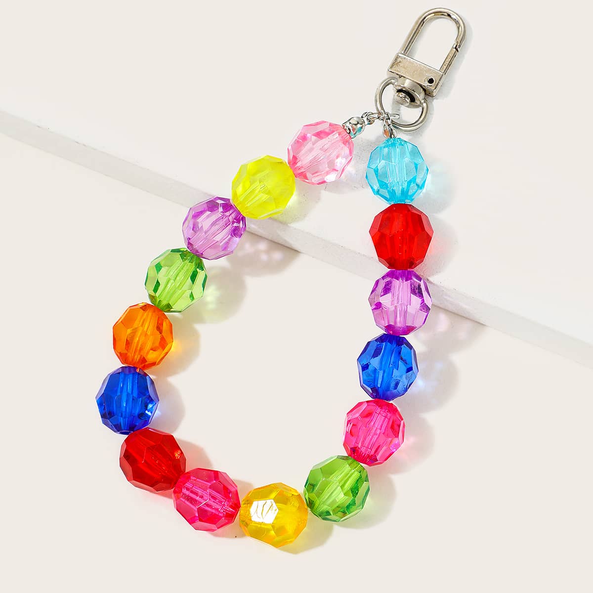 

Colorful Beaded Bag Charm, Multicolor