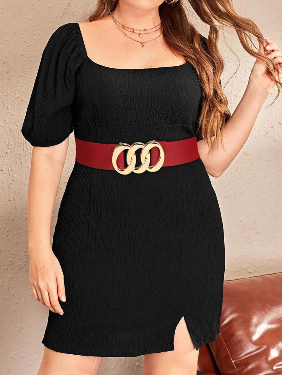 105CM Minimalist Plus Size Corset Belt - Red - View 1