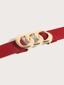 105CM Minimalist Plus Size Corset Belt - Red - View 3