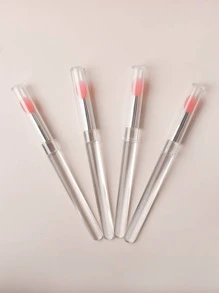 Silicone lip brush, 4 pieces can be reused to use lip mask appliance, silicone lip brush can retract lip
Color Ointment Application of Eye Shadow Lip Brush Apply, Watermelon Red - Clear - View 3