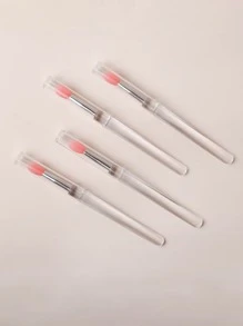 Silicone lip brush, 4 pieces can be reused to use lip mask appliance, silicone lip brush can retract lip
Color Ointment Application of Eye Shadow Lip Brush Apply, Watermelon Red - Clear - View 4