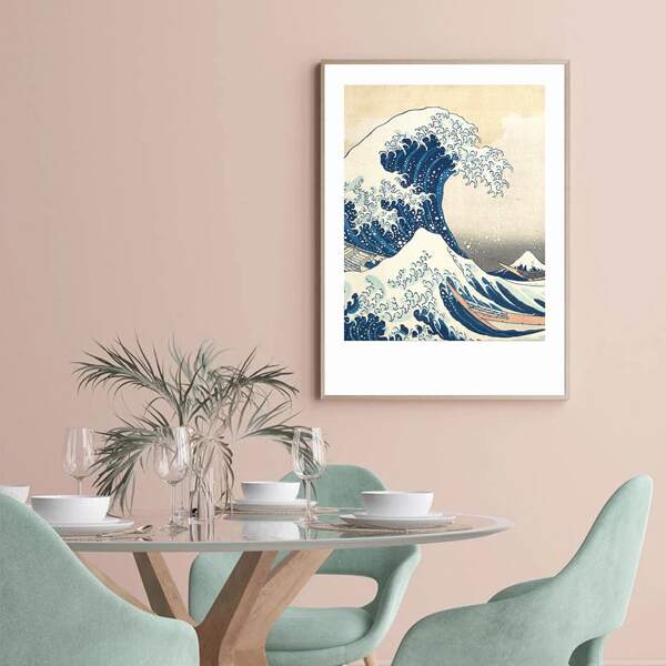 

Waves Pattern Unframed Painting, Multicolor