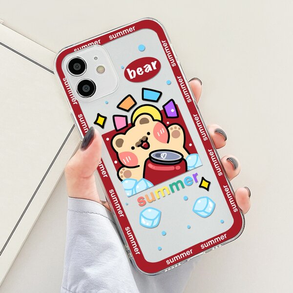 

Cartoon Bear Phone Case, Multicolor
