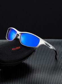 Men Tinted Lens Sports Fashion Glasses - Multicolor - View 1