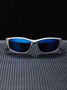 Men Tinted Lens Sports Fashion Glasses - Multicolor - View 2