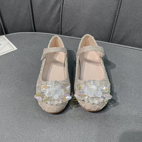 

Toddler Girls Gemstone Decor Flats, Apricot