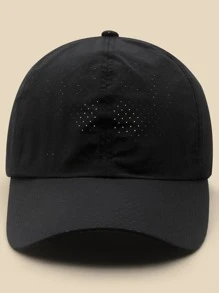 Breathable Sports Baseball Cap Casual - Black - View 2