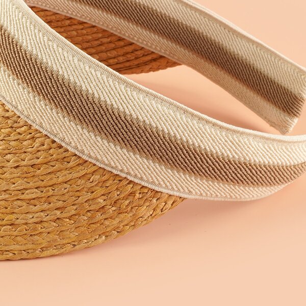 

Straw Visor Hat, Khaki