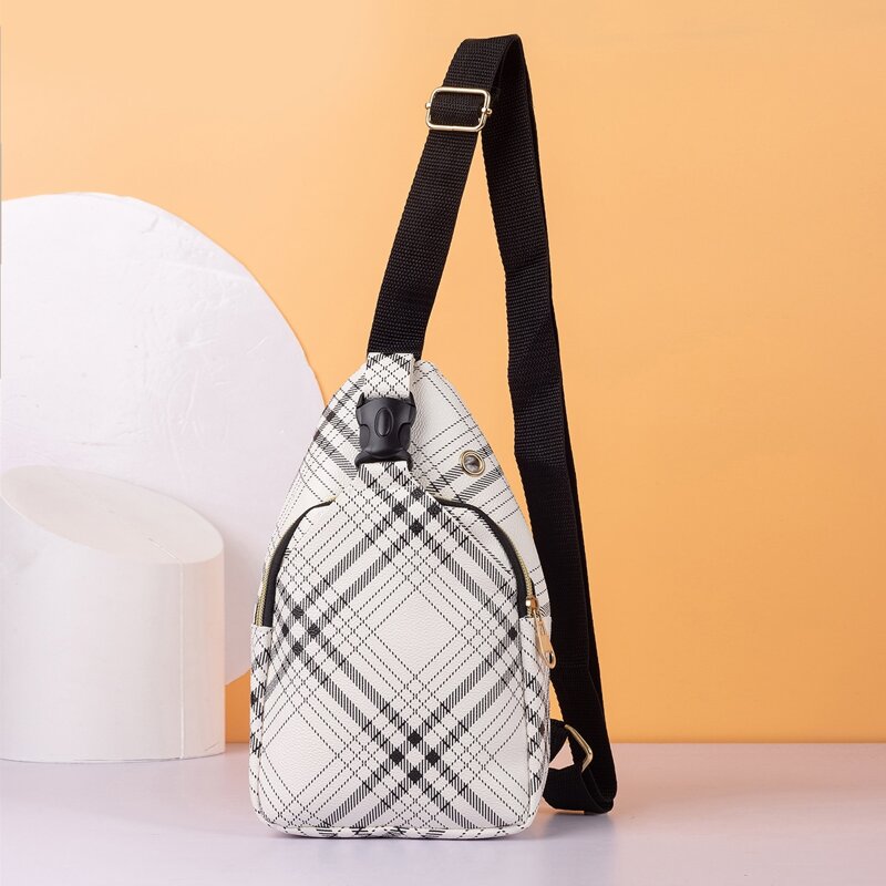 

Striped Fanny Pack, Beige