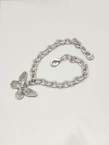 Hombres Pulsera con accesorio de mariposa